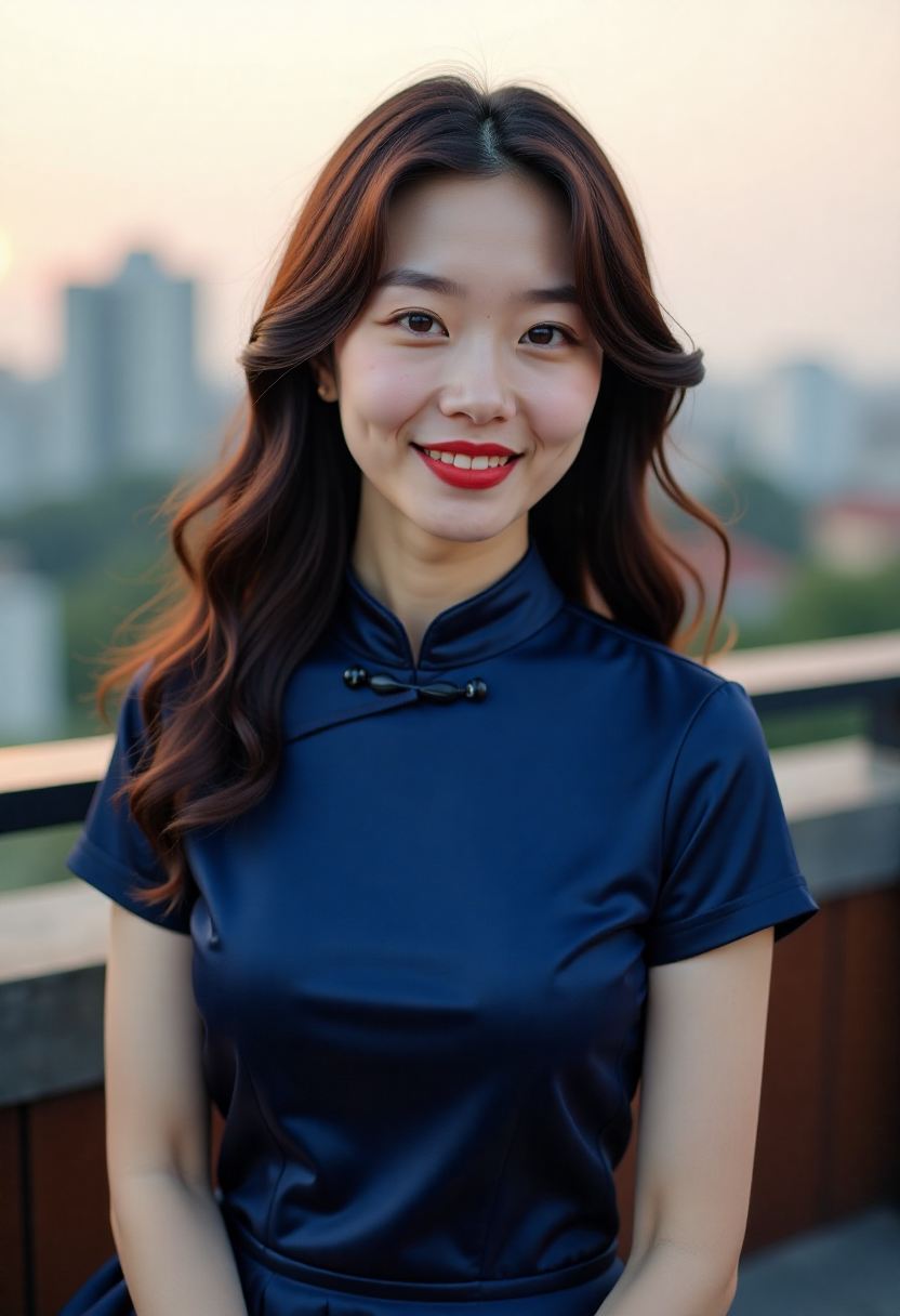 阿梨在厨房准备双人晚餐